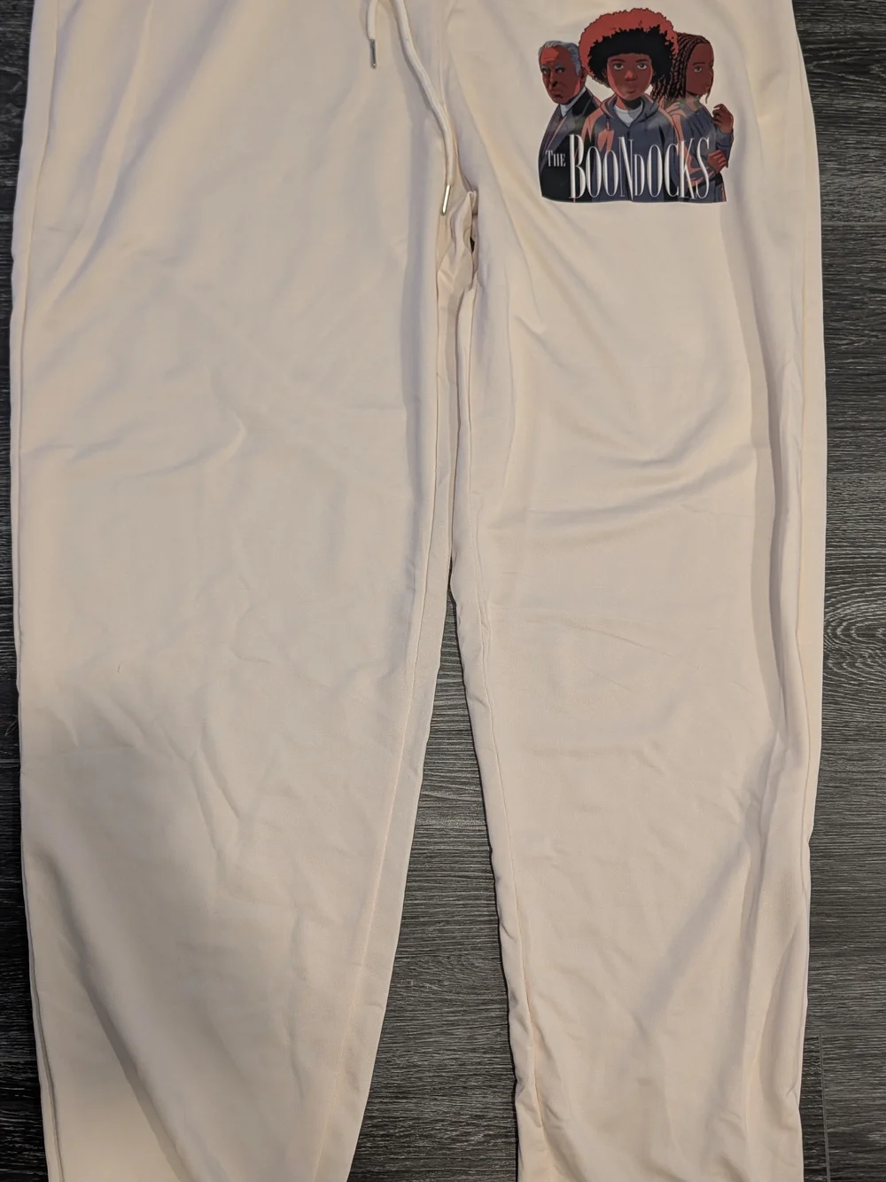 Graphic Sweatpants - Light Cream Men’s Joggers